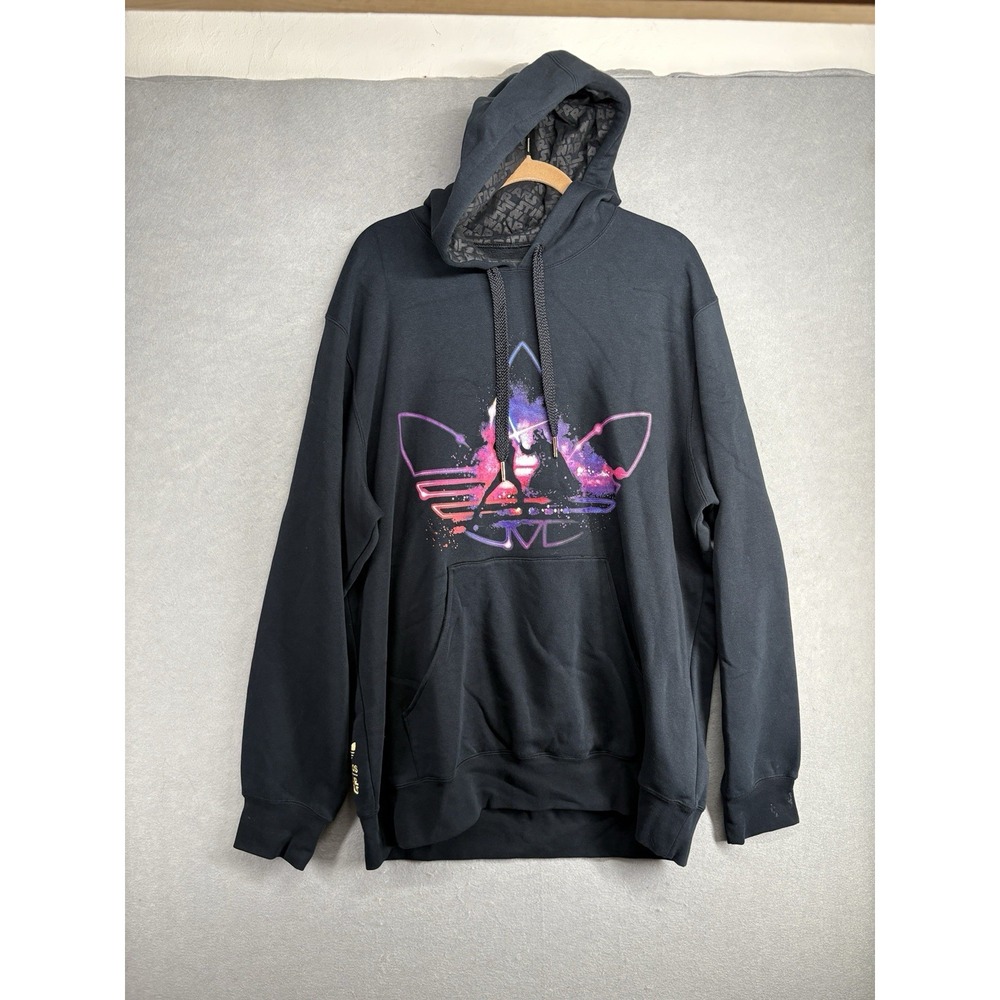 Adidas Originals Star Wars Black P99648 Hoodie Sz 2XL SD Trefoil H Pullover RARE